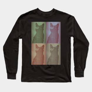 Quad Black Cats Long Sleeve T-Shirt